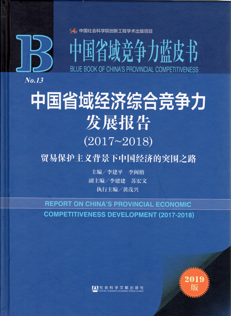 美女操逼黄色中国省域经济综合竞争力发展报告（2017-2018）